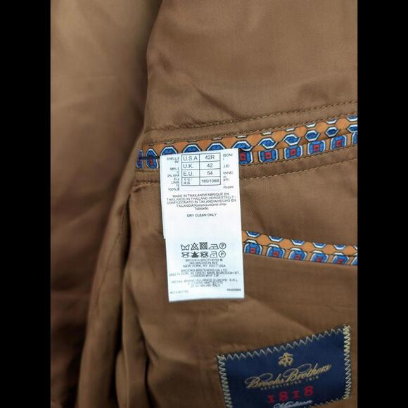 [SOLD] NWT BROOKS BROTHERS Men's Sz US 42R Black Corduroy Blazer Jacket Madison - Picture 10 of 11